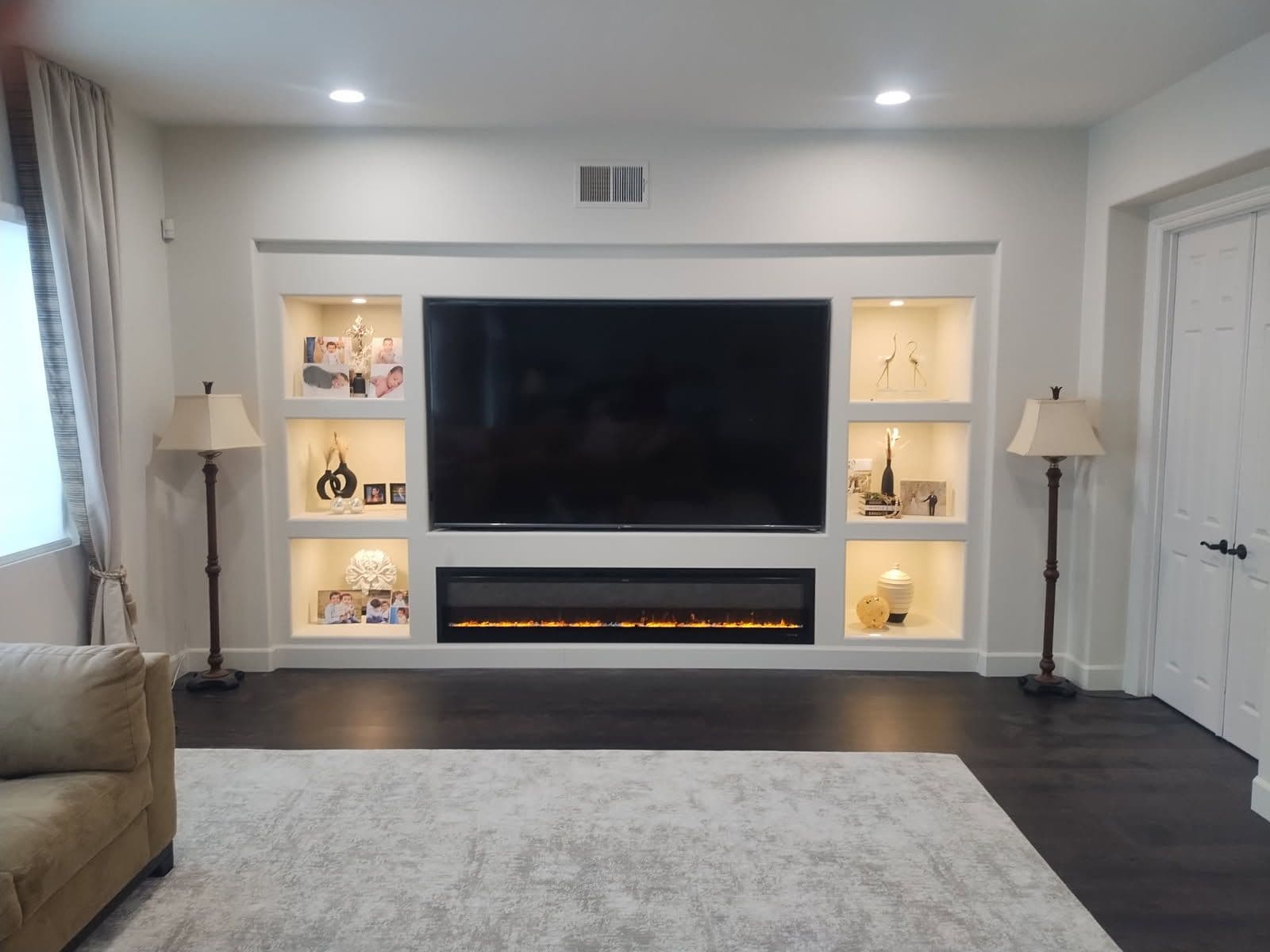 Living Room Entertainment Center Installation