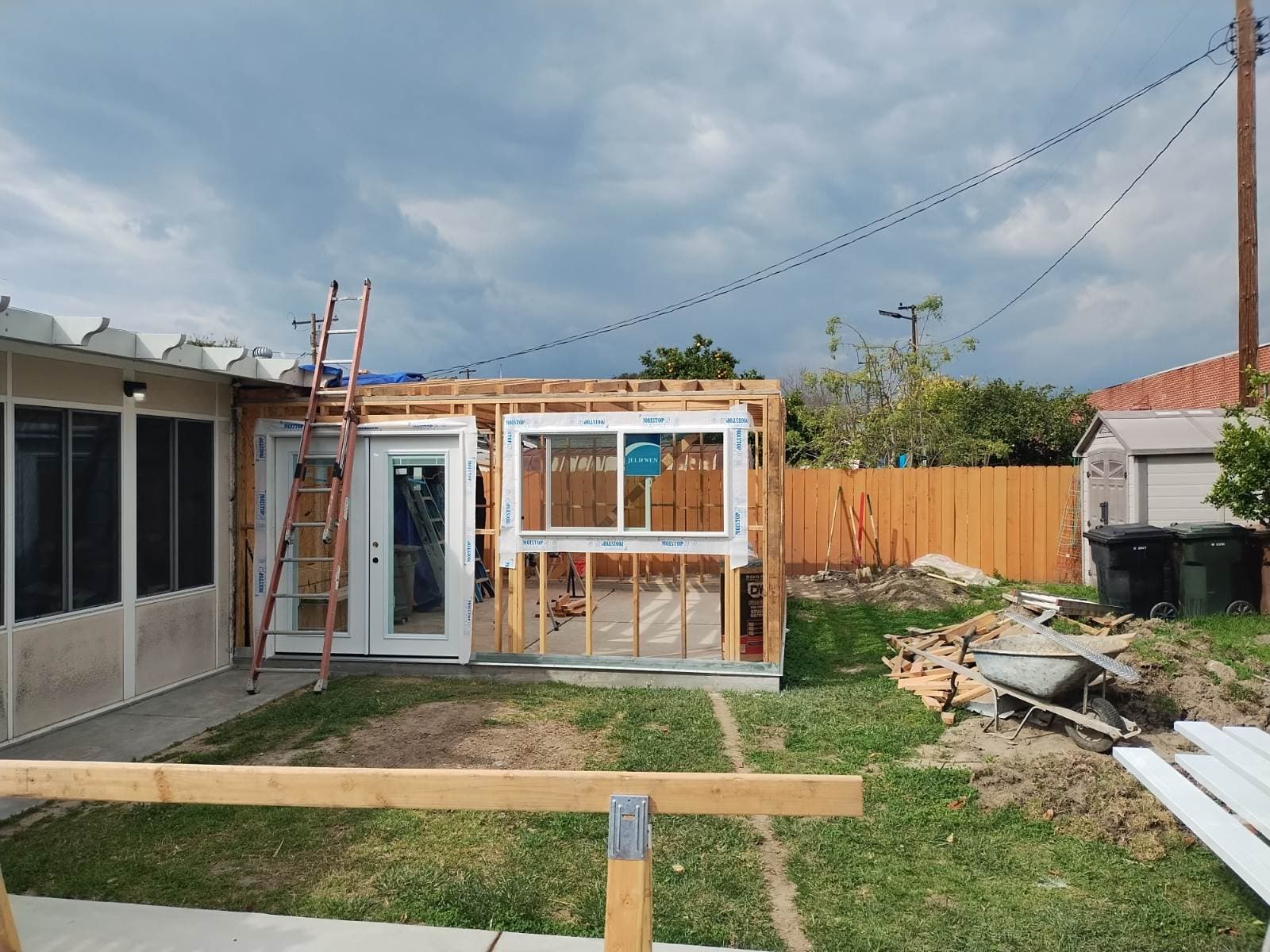 Project Expert Framing for Spacious Garage Extension image