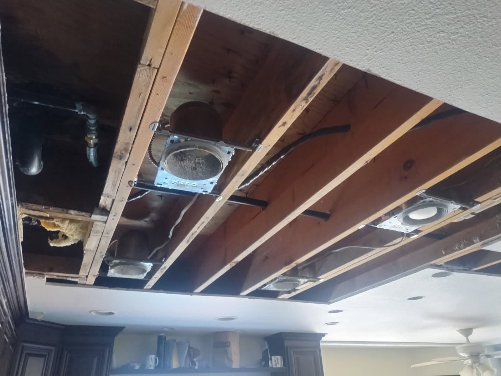 Elegant Ceiling Transformation with Lighting Upgrade image
